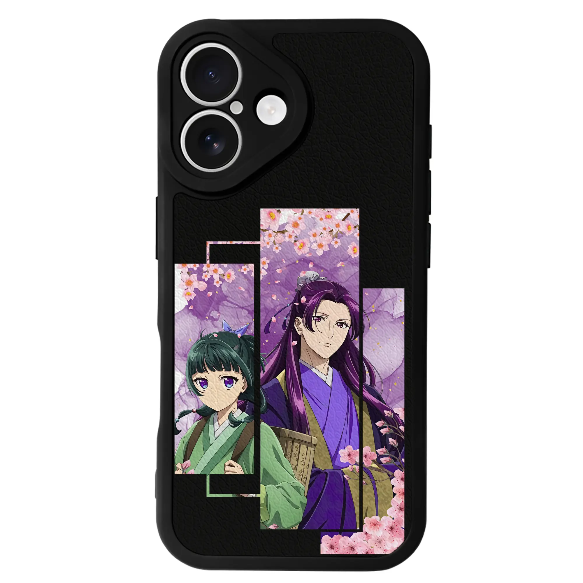 薬屋のひとりごと グッズ,壬氏 - IPhone 16シリーズ対応 ・ シリコンスマホケース ・ レザー調 ・ 高精度フィット ・ 耐衝撃 ・ ワイヤレス充電対応 ・ 精密カット